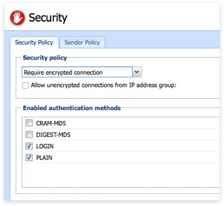 Kerio connect beveiliging afdwingen op uw mailserver Kerio Connect